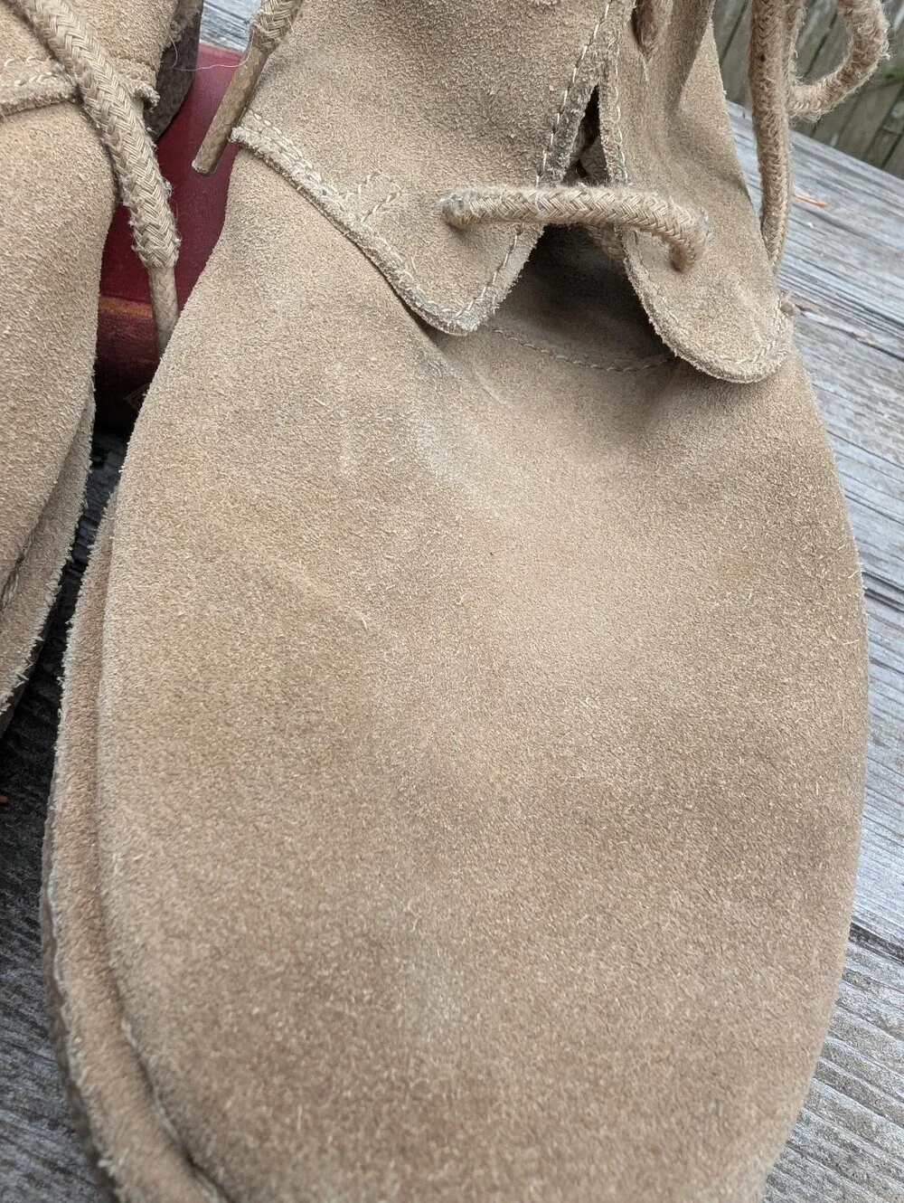 Aetrex Classic Suede Desert Boots in Tan By Lynco Orthotics Shoes Size 9 1/2
